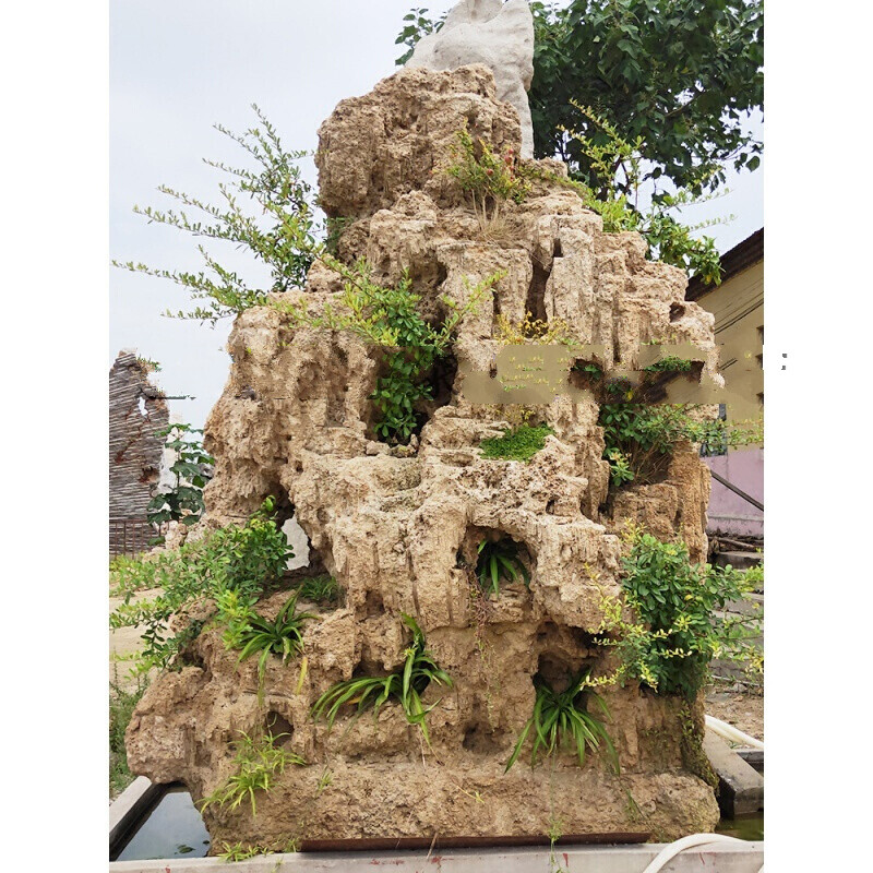 咏夏大型吸水石假山石头水池盆景天然上水石庭院景观.