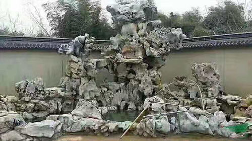 芜湖绿然景观假山定制 塑石假山石 芜湖假山石