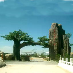 蚌埠采摘园大门,假山大门设计安装