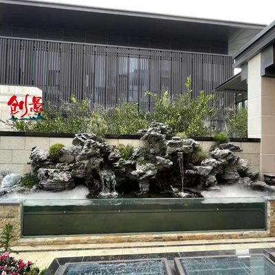 庭院英石叠石假山,深圳英德石批发,园林点缀石材