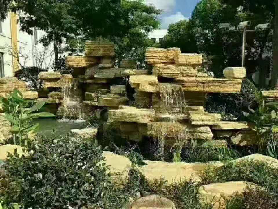 江苏泰州假山景观形态如何配置呢,假山水池庭院制作,盛景园林假山流水瀑布