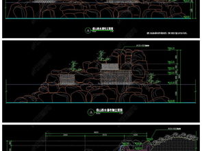 精品假山瀑布跌水景观CAD施工图设计平面图下载与应用指南