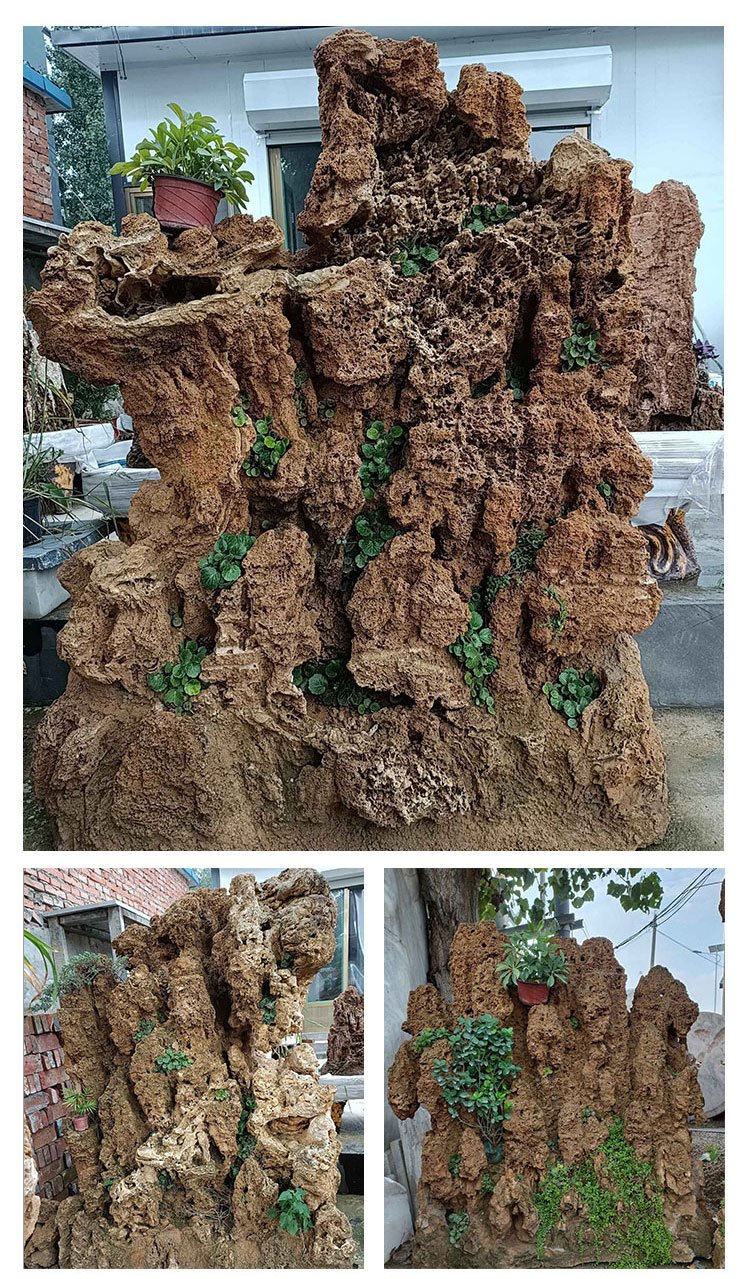 天然吸水石 庭院鱼池与盆景造景的艺术